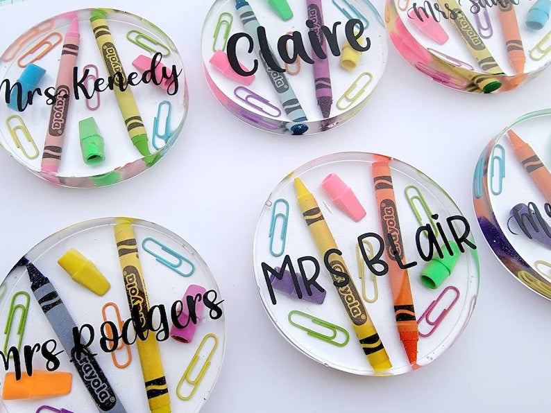Teacher Crayon Coaster